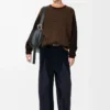 Pull en cachemire marron/marron foncé