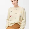 Pull en laine Blanc/Multicolore