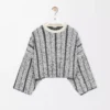 Pull en laine Blanc/Noir