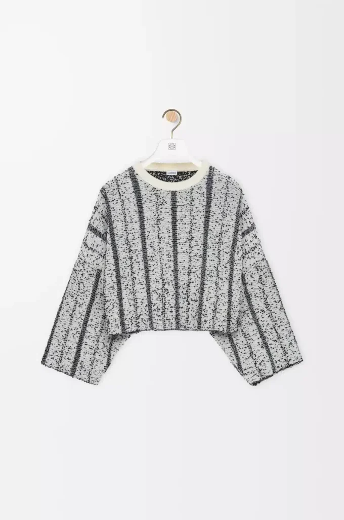 Pull en laine Blanc/Noir