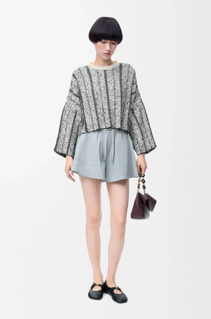 Pull en laine Blanc/Noir