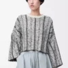Pull en laine Blanc/Noir
