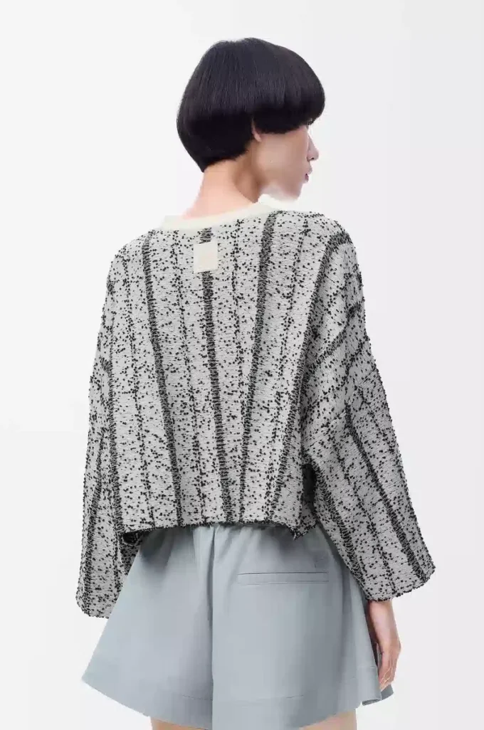 Pull en laine Blanc/Noir