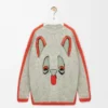 Pull en laine Blanc/Orange/Bleu