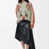 Pull en laine Blanc/Orange/Bleu