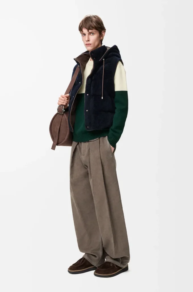 Pull en laine Blanc/Vert