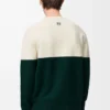 Pull en laine Blanc/Vert