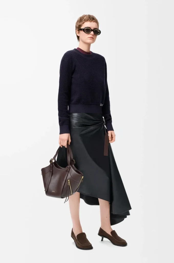 Pull en laine bleu marine