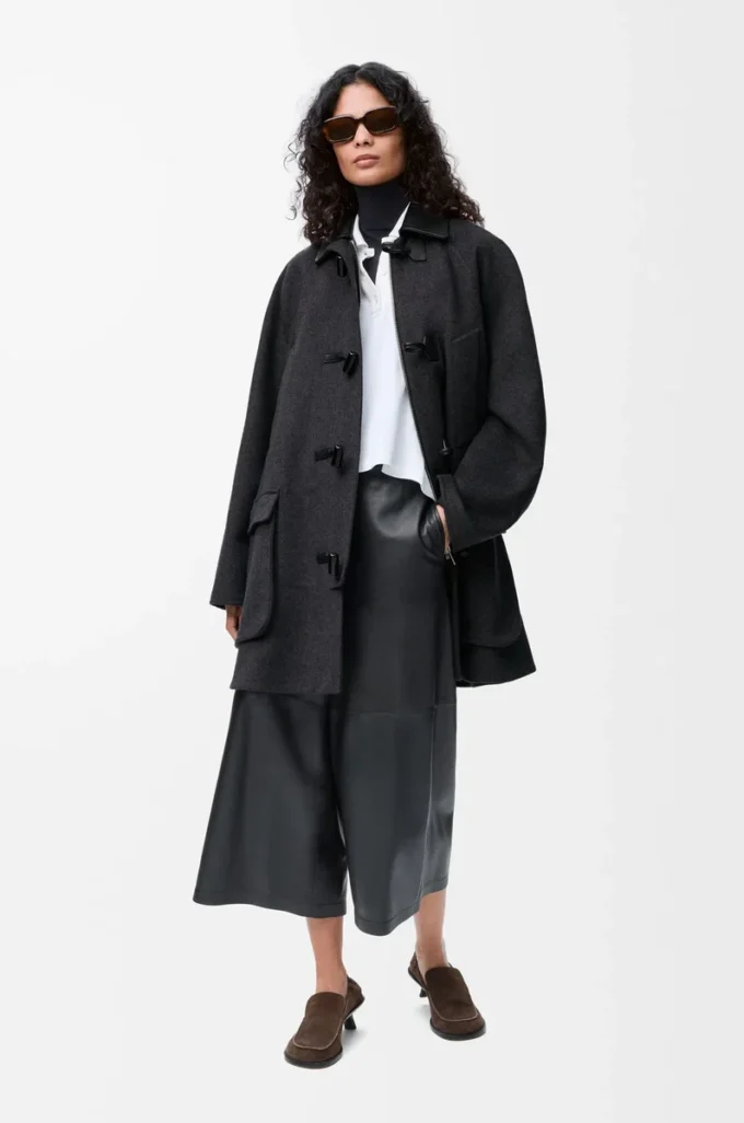 Pull en laine bleu marine/gris
