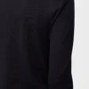 Pull en laine bleu marine/gris