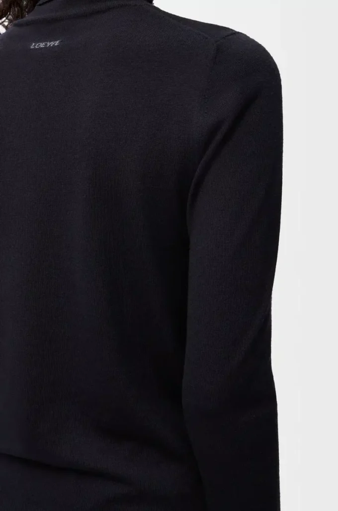 Pull en laine bleu marine/gris