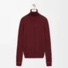 Pull en laine bordeaux/orange Pull en laine bordeaux/orange
