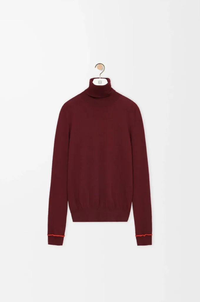Pull en laine bordeaux/orange Pull en laine bordeaux/orange