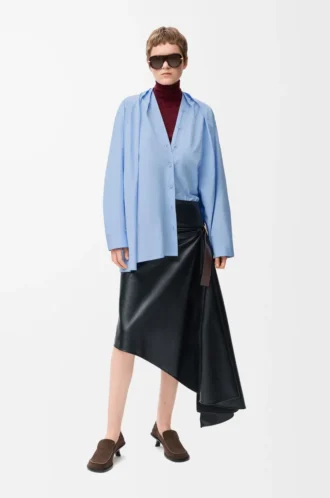 Pull en laine bordeaux/orange