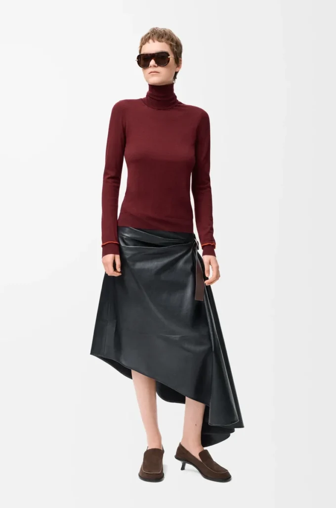 Pull en laine bordeaux/orange Pull en laine bordeaux/orange