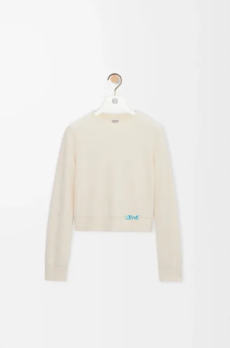 Pull en laine Écru
