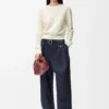 Pull en laine Écru
