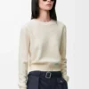 Pull en laine Écru