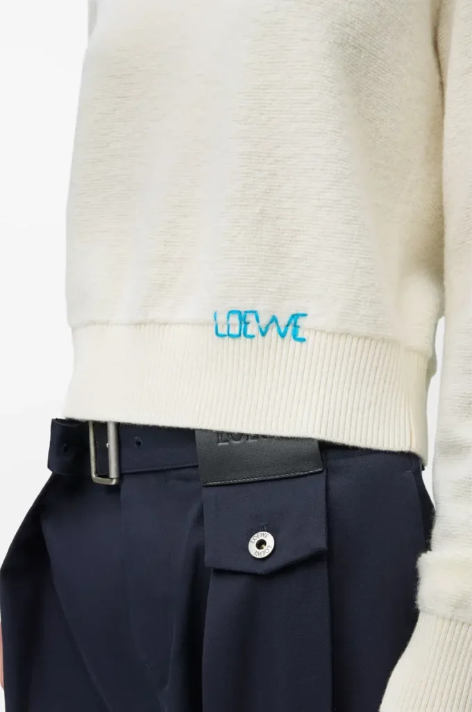 Pull en laine Écru
