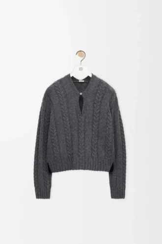 Pull en laine gris