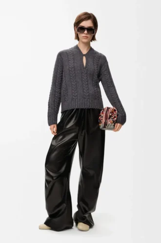 Pull en laine gris