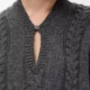 Pull en laine gris