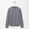 Pull en laine gris chiné