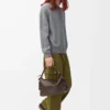 Pull en laine gris chiné