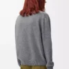 Pull en laine gris chiné