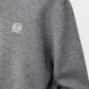 Pull en laine gris chiné