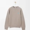 Pull en laine gris clair