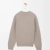 Pull en laine gris clair