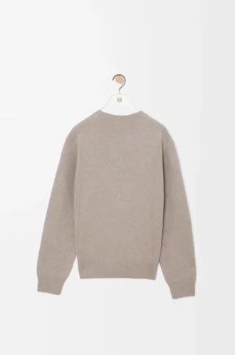 Pull en laine gris clair