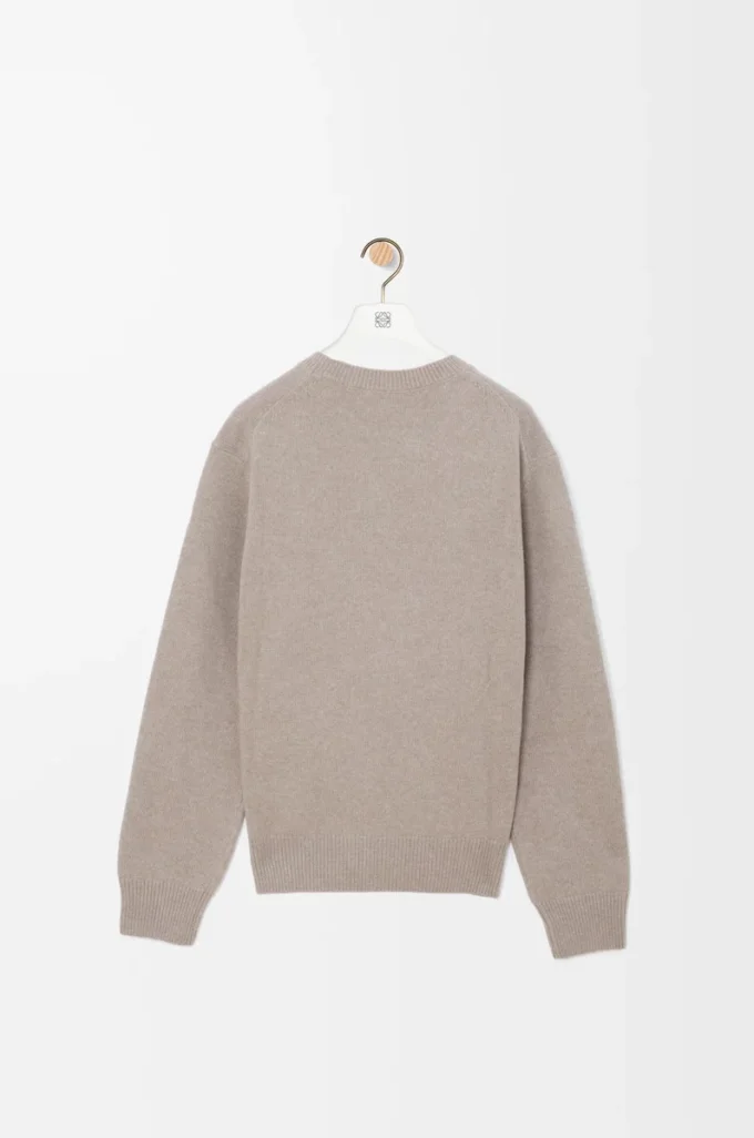Pull en laine gris clair