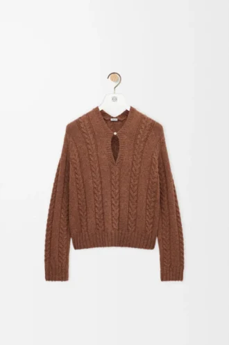 Pull en laine Marron
