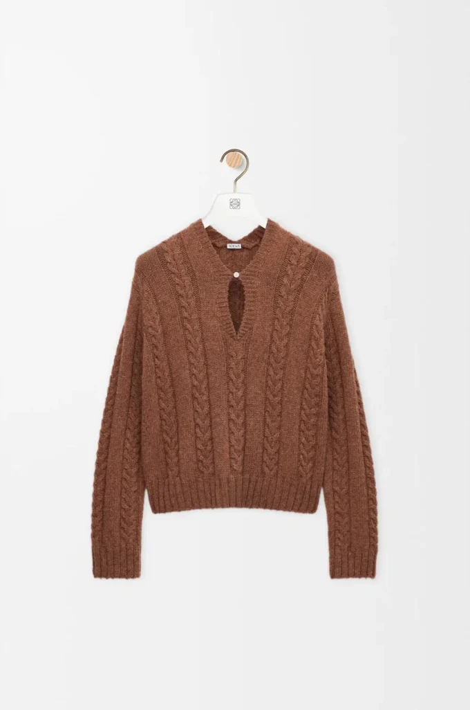 Pull en laine Marron