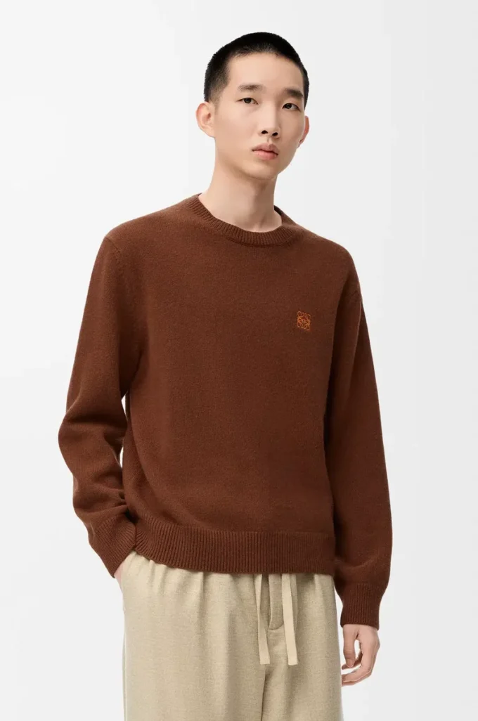 Pull en laine marron Pull en laine marron
