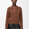 Pull en laine Marron
