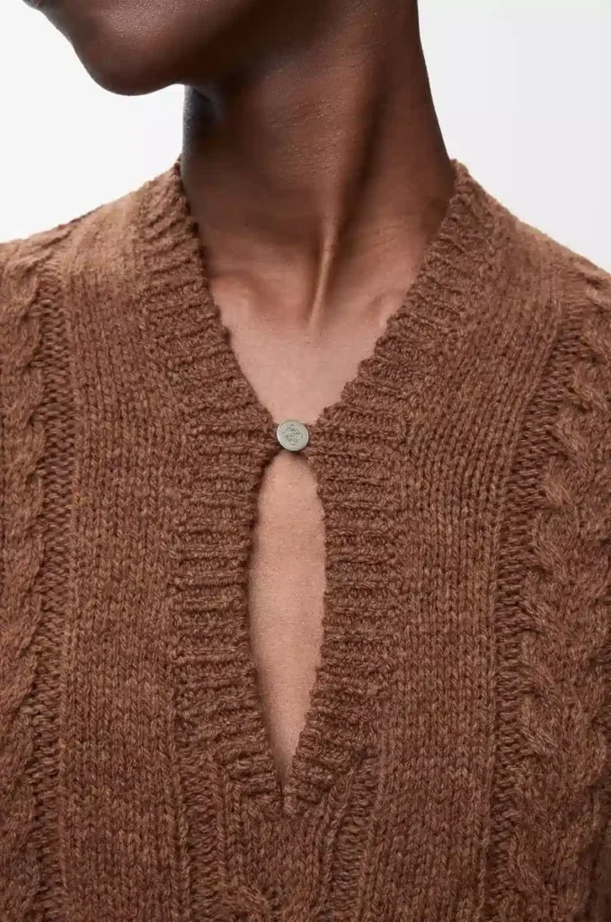 Pull en laine Marron