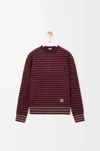 Pull en laine marron foncé