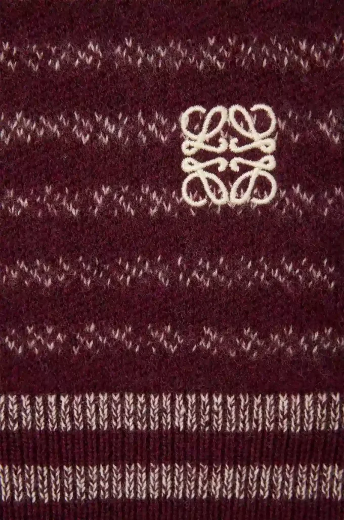 Pull en laine marron foncé