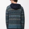 Pull en laine mélangée Bleu/Multicolore Pull en laine mélangée Bleu/Multicolore