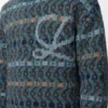 Pull en laine mélangée Bleu/Multicolore Pull en laine mélangée Bleu/Multicolore