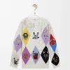 Pull en laine multicolore
