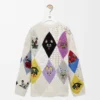 Pull en laine multicolore