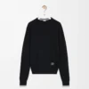Pull en laine noir/gris