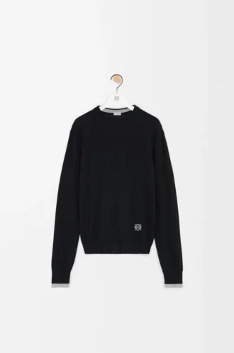 Pull en laine noir/gris