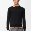 Pull en laine noir/gris
