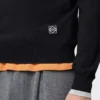 Pull en laine noir/gris