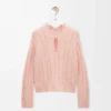 Pull en laine rose